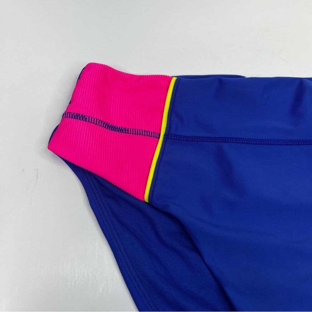 Reebok Color Block High Waist Bikini Bottom blue pink - M - Picture 4 of 10
